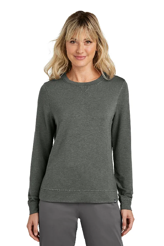 Upgrade for Less!TravisMathew Womens Long Weekend Crewneck Sweatshirt - Heather Dark Grey