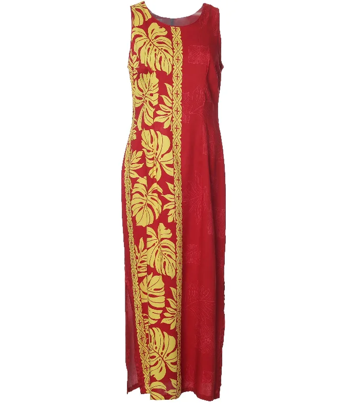 Amazing Prices You Can’t Resist!Long Maxi Dress Prince Kuhio Red-Gold
