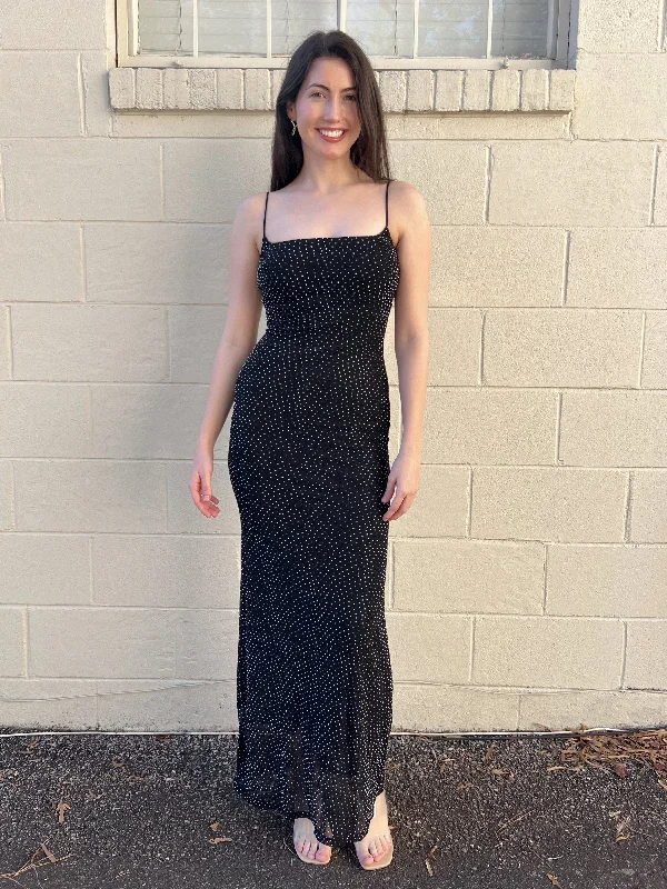Shop Before It’s Gone!Unspoken Jeweled Sleeveless Maxi Dress
