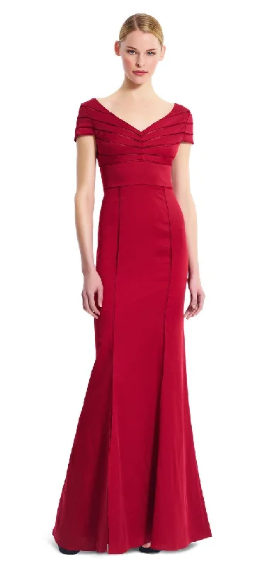 Limited Deals, Unlimited Savings!Adrianna Papell - 81909150 Satin Sheath Dress - 1 Pc Cranberry in Size 6 Available