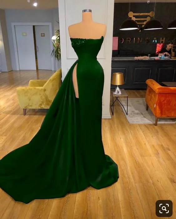 Limited Edition, Limited Price!GREEN LONG PROM DRESS FORMAL DRESS   cg21834