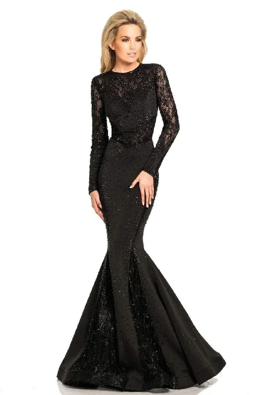 Save Money, Shop Happy!Johnathan Kayne - Lace Long Sleeves Mermaid Gown 8068