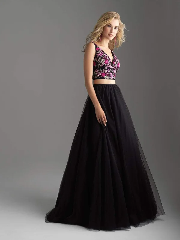 Steals and Deals Await!Madison James - Two Piece Embroidered Floral A-line Dress 18-611