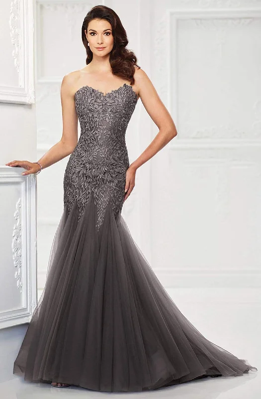 Your Favorite Sale is Back!Montage by Mon Cheri - 118964 Strapless Tulle Trumpet Gown