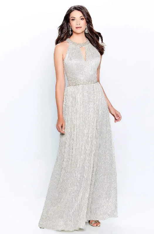 Save Like Never Before!Montage by Mon Cheri - 120901W Embellished Halter Neck Sheath Dress