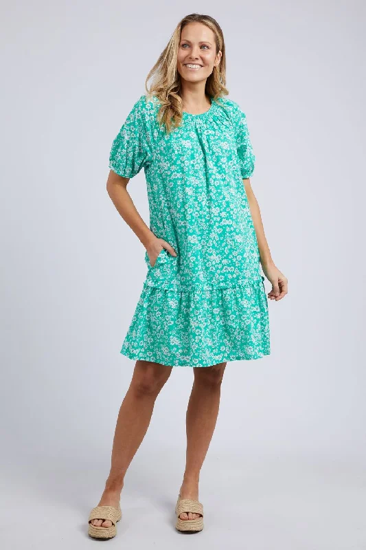 Unbeatable Prices!Bloom Emerald Floral Dress