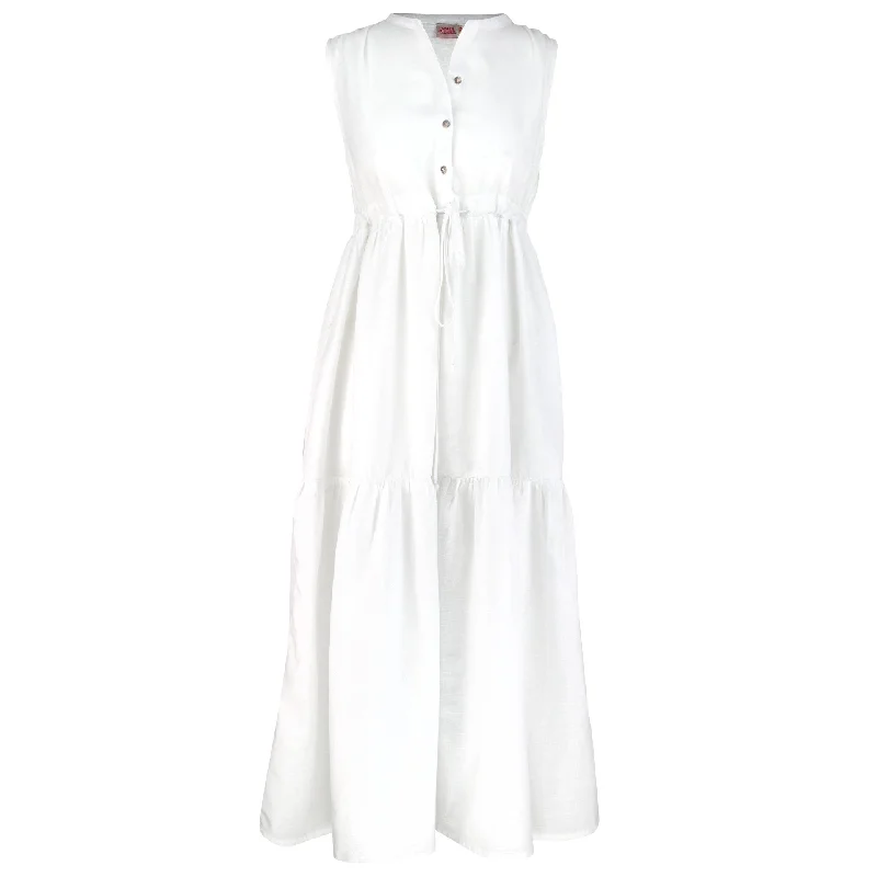The Best Offers Are Here!Charlotte White Tiered Dress