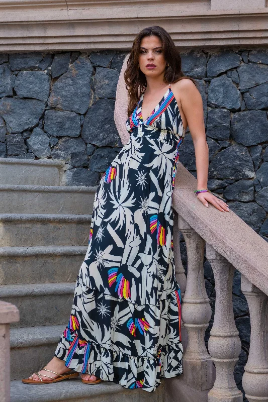 Shop Now and Save!GOS Letti black halterneck dress