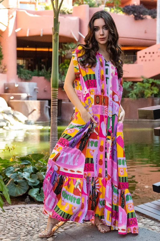 Hurry! While Supplies Last!GOS Loony kaftan dress Pink