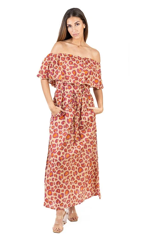 Steals and Deals Await!Shiri Animal Print Long Dress