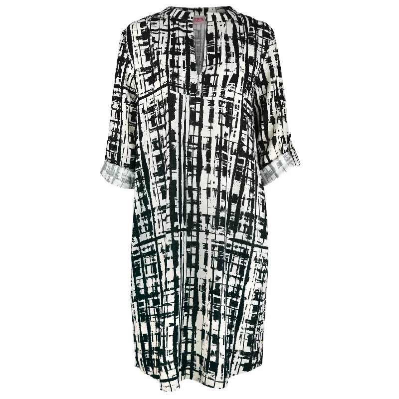 Everything Must Go!Is Caroline Bib Frt Tunic Nat/Abstract Dress