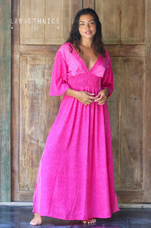 Buy More, Save More!Seraphine anamour fuschia long dress