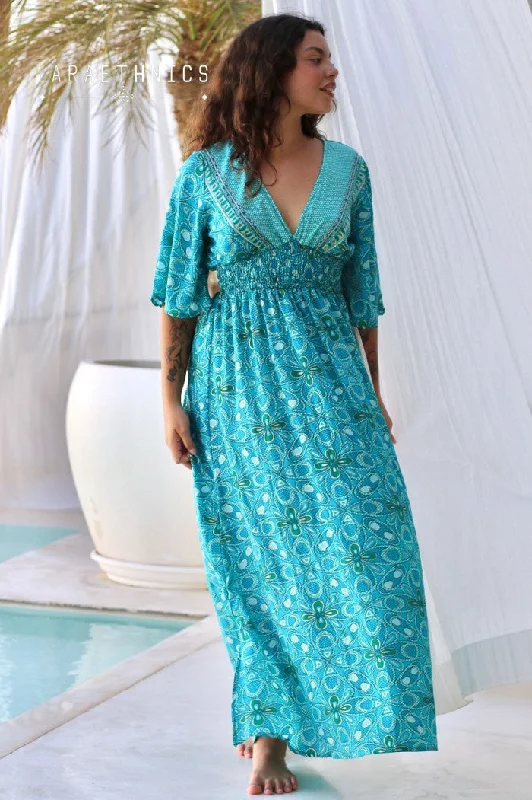 Flash Sale – Act Fast!Seraphine turquoise long dress