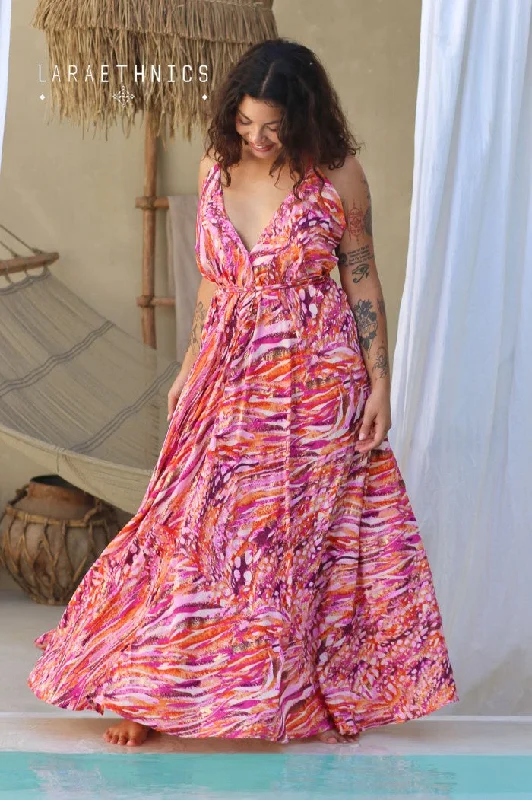 Hot Deals You Can’t Resist!Victoria open back dress desert pink