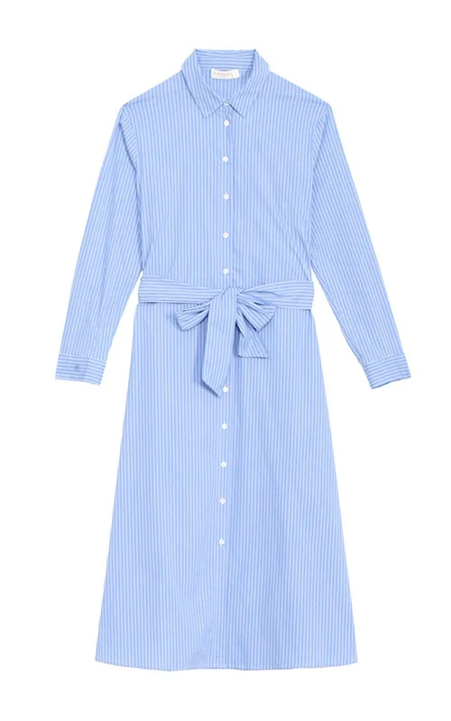 Don’t Wait – Shop Today!Reem Stripe Blu Dress