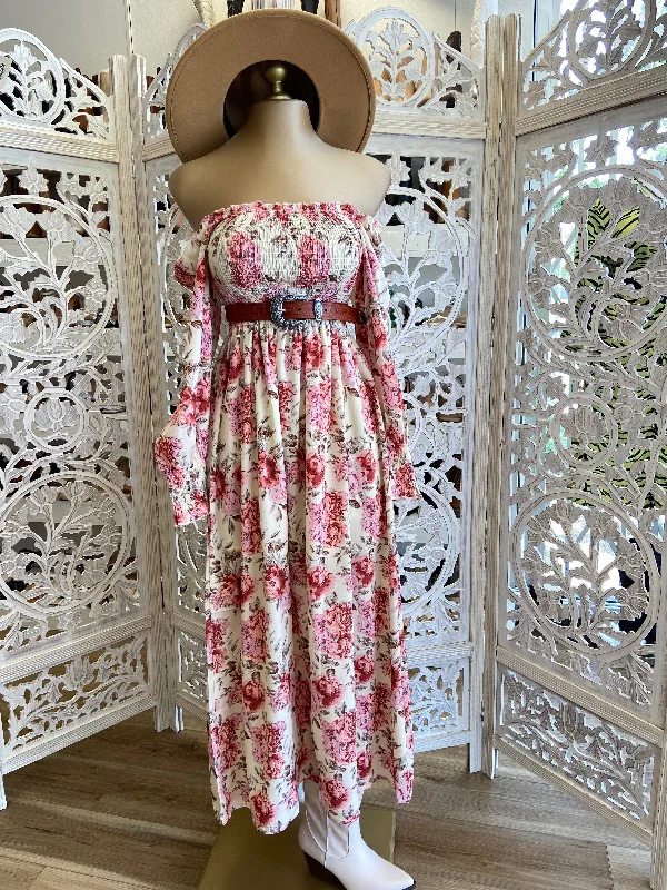 Savings You Can’t Ignore!Maxi Floral Mock Dress