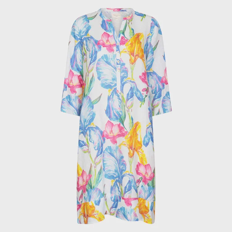 Score Big Savings Today!NOLOGO Gold Iris classic tunic linen dress