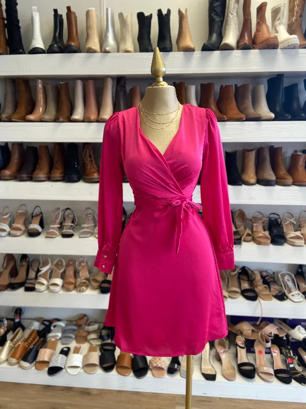 Limited Deals, Unlimited Savings!Pink Wrapped Dress