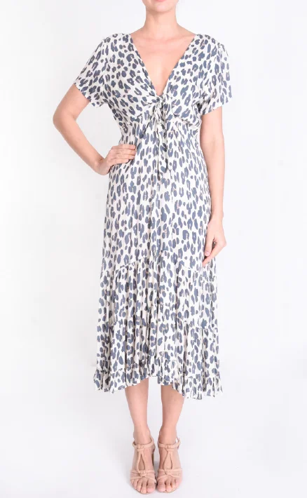 Shop More, Spend Less!PM Long Cross Front Dress Marron Clair Beige Dress