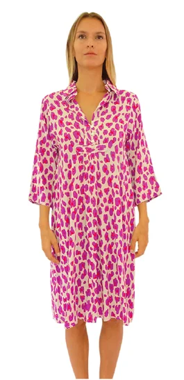 Best Deals Just for You!PM Tunic 3 Button Collar Dress Lilac Clair