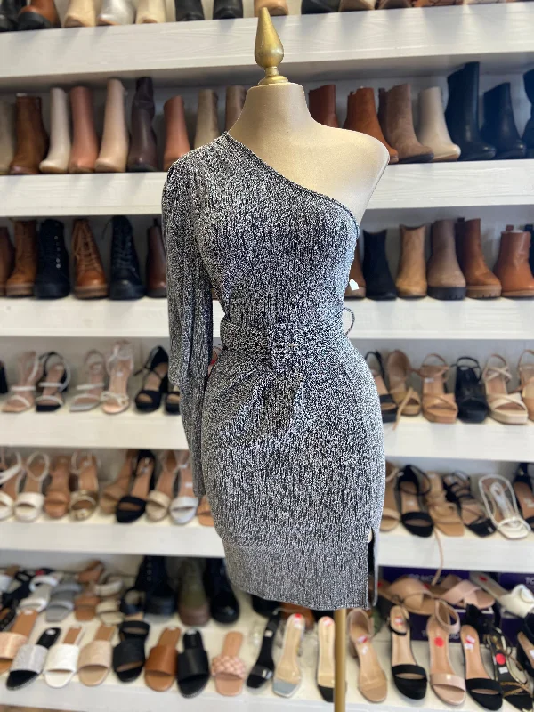 Score Huge Discounts Today!Silver Lined Dress