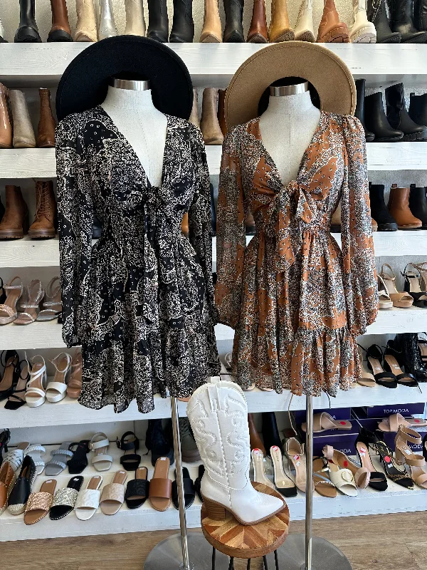 Today’s Deals, Tomorrow’s Regrets!Tie Front Multi Dress