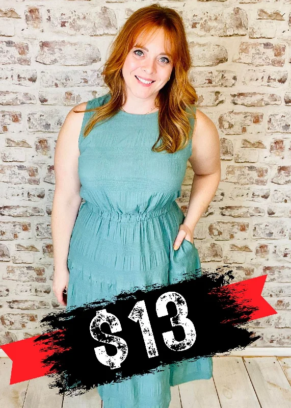 Find Your Perfect Deal Today!Vintage Jade Sleeveless Dress