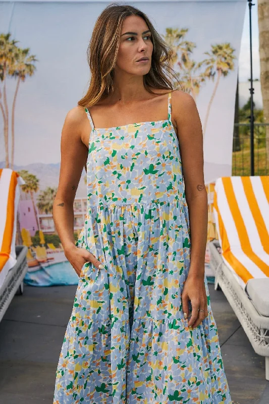 Find Your Perfect Deal Today!Ziggy Painted Blue Floral Dress