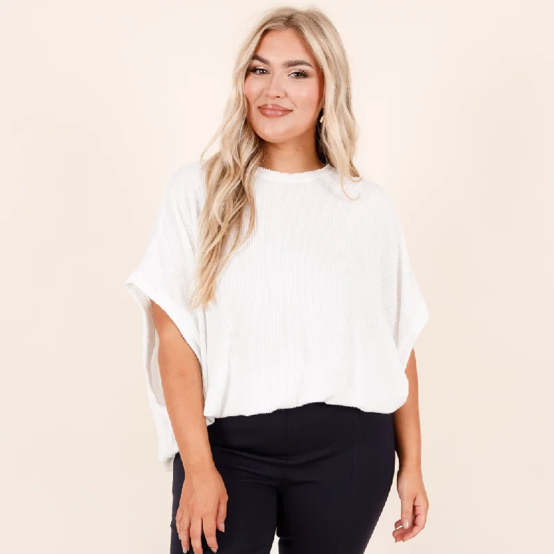 Save More with Every Purchase!All About Knits Top, Off White