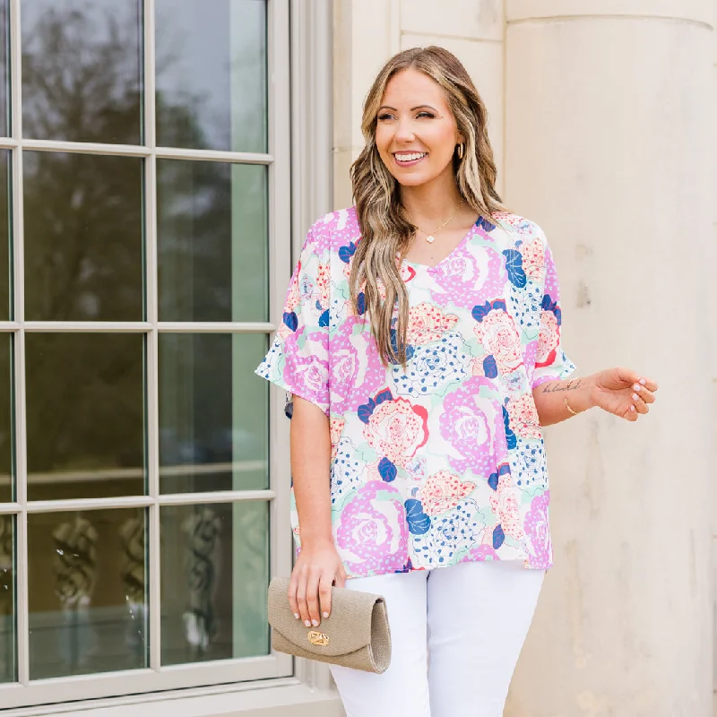 Bigger Savings, Better Shopping!Buzzing With Joy Top, Pink-Red