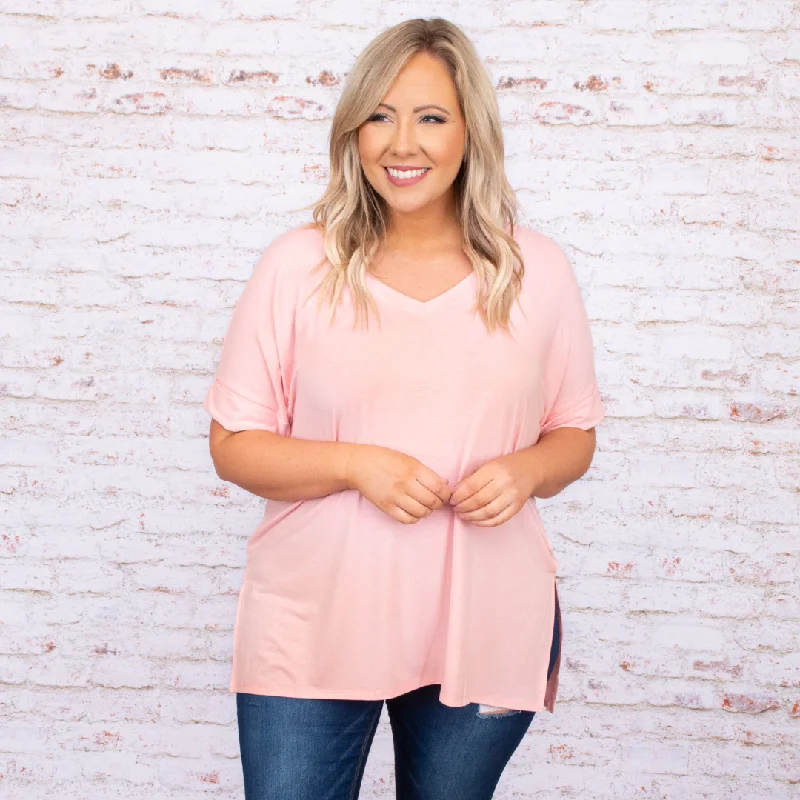 Price Drop Alert!Comfy Travels Top, Dusty Pink