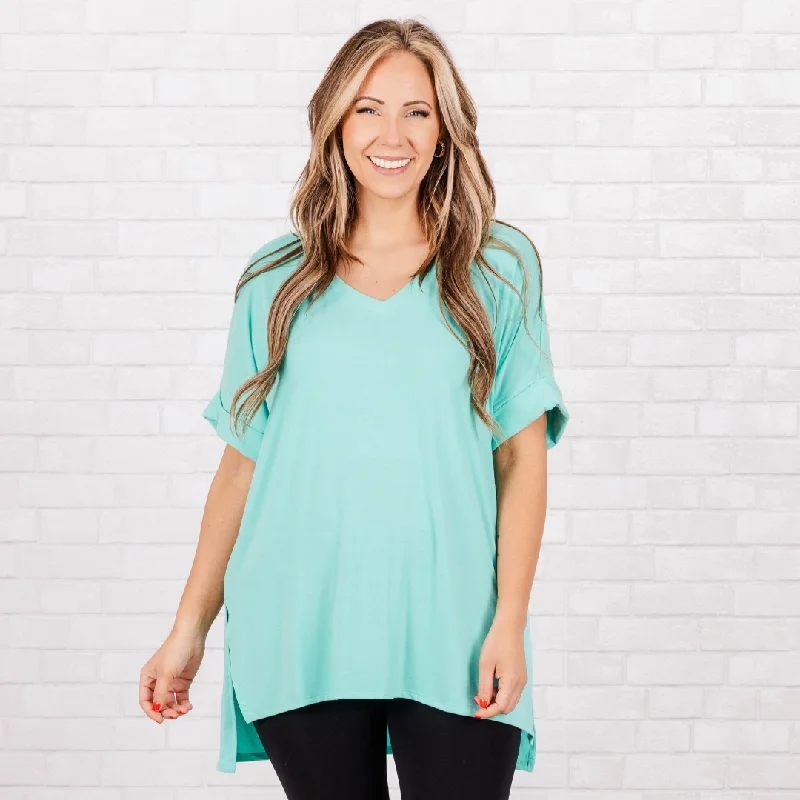Score Huge Discounts Today!Comfy Travels Top, Mint