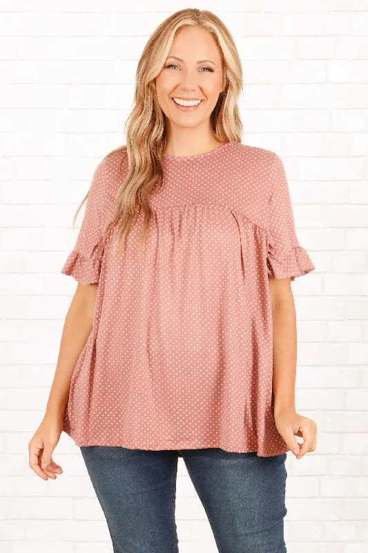 Seasonal Sale – Shop Now!Counting The Stars Top, Mauve