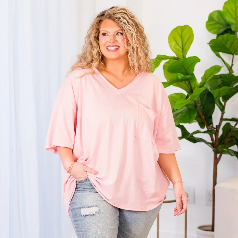 Today Only – Don’t Miss It!Dancing In The Mirror Top, Dusty Pink
