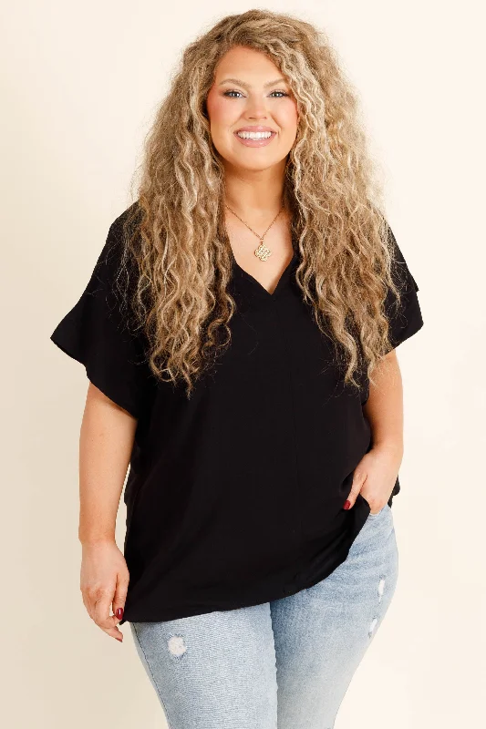 Enjoy Huge Discounts Now!Dreamin' With You Top, Black