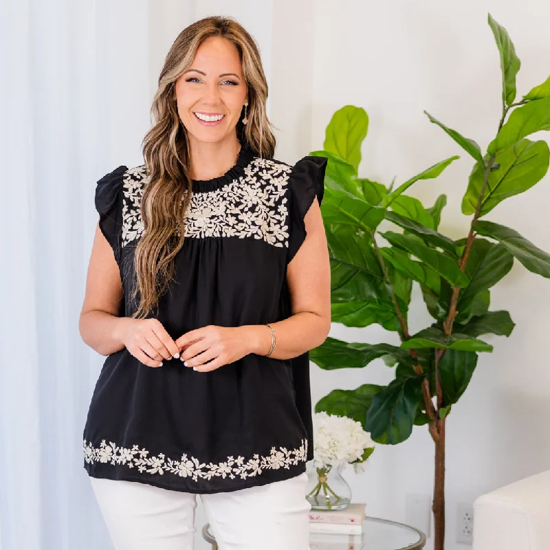 Enjoy Huge Discounts Now!Glamorously Me Top, Black