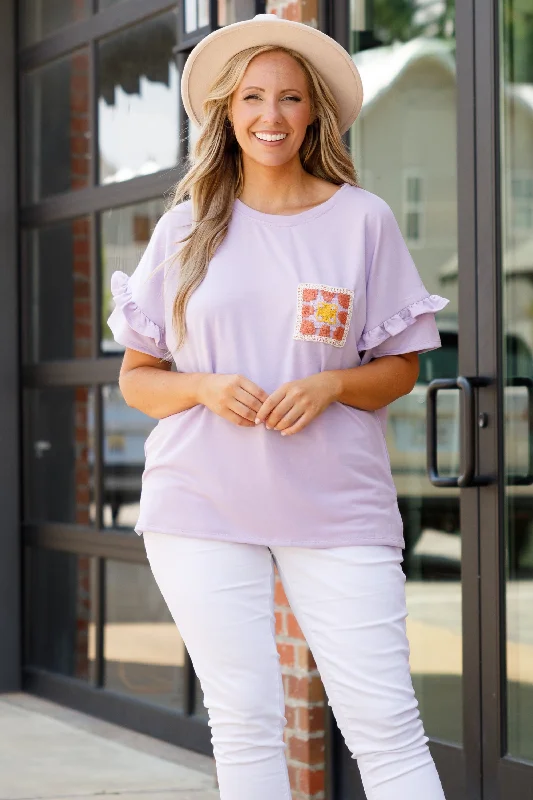 New Discounts Just Dropped!Got Lost Top, Lavender