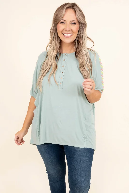 Limited Stock Available!Imaginably Sweet Top, Mint