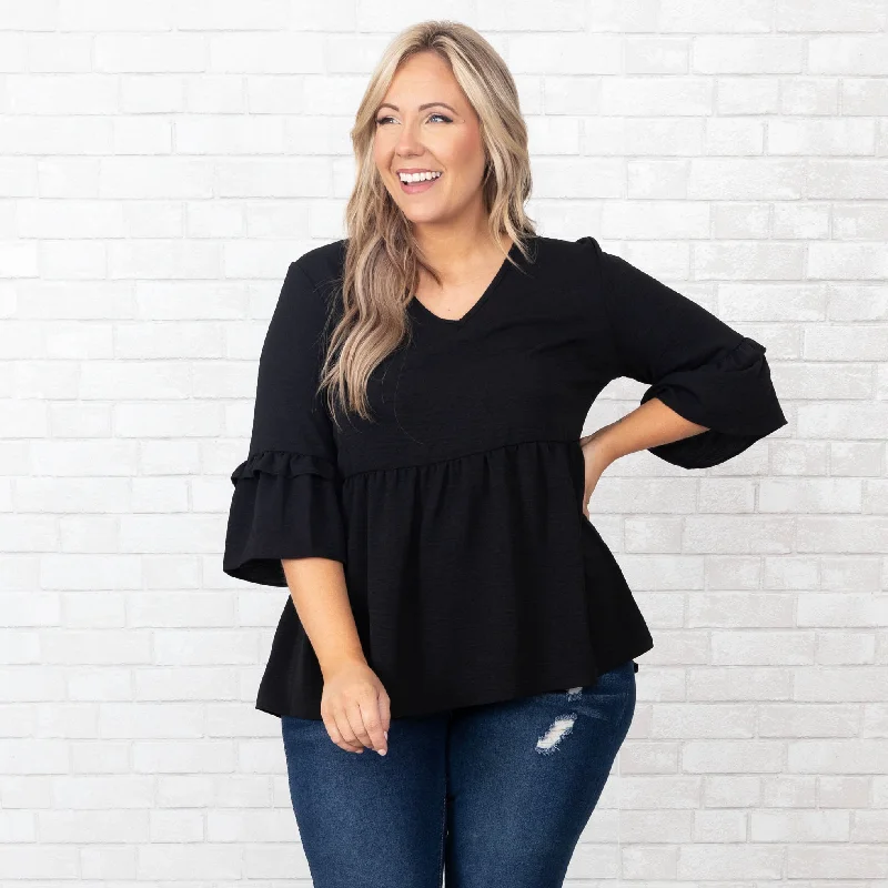 Incredible Savings Inside!Let Her Fly Top, Black