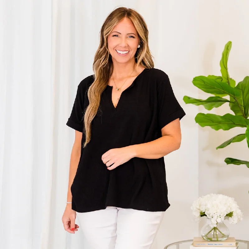 Your Exclusive Offer Awaits!Let's Go Somewhere Top, Black