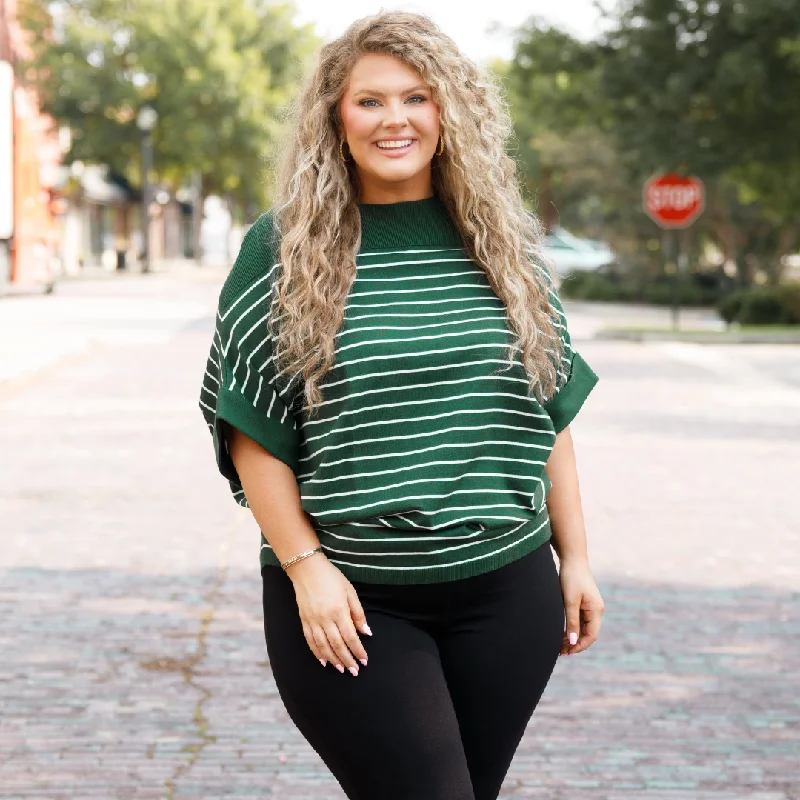 The Best Sale of the Year!Love You, Mean It Top, Hunter Green