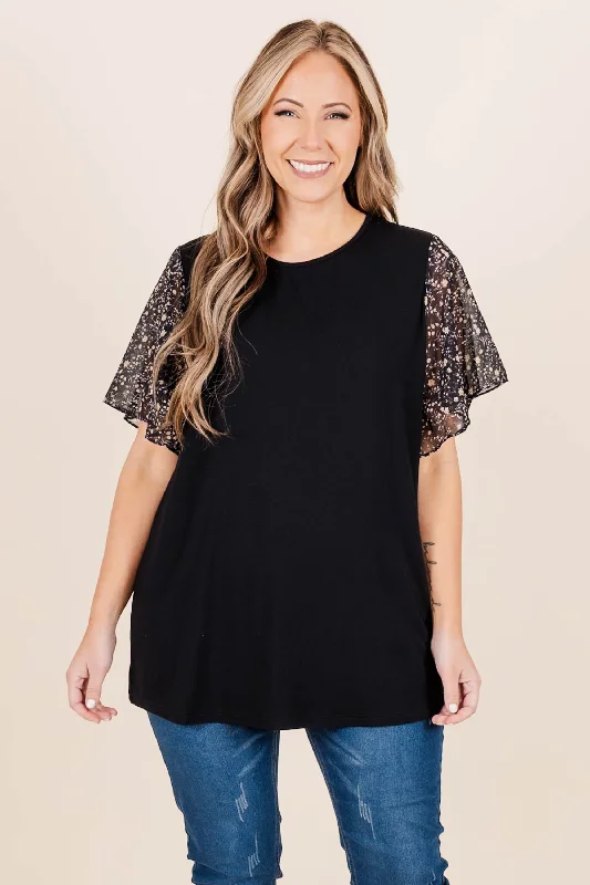 Great Deals, Just for You!Midnight Missions Top, Black