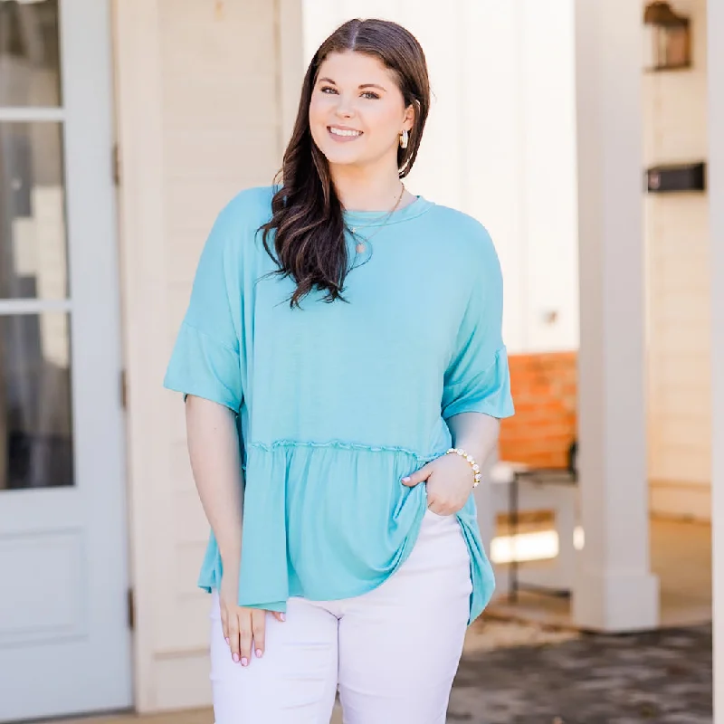 Time to Snag a Bargain!Navigating Life Top, Seafoam