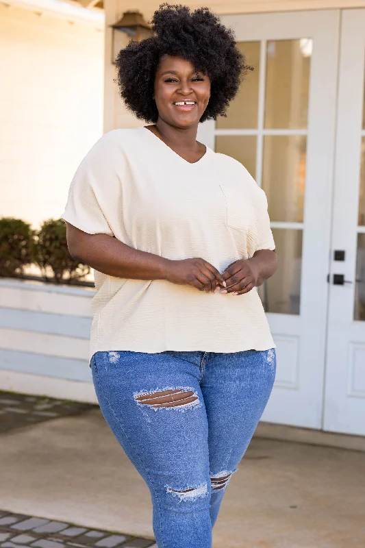 One Click Away from Big Savings!Only Girl Top, Taupe