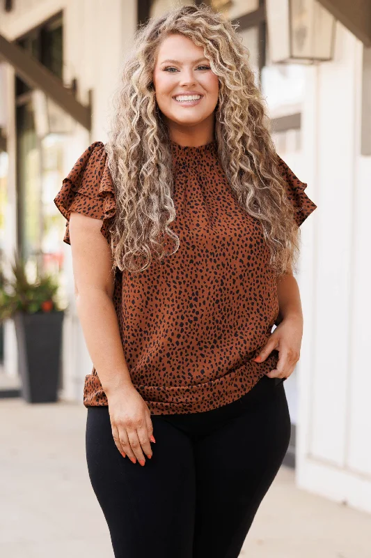 Shop Before It’s Gone!Overture Blouse, Cinnamon