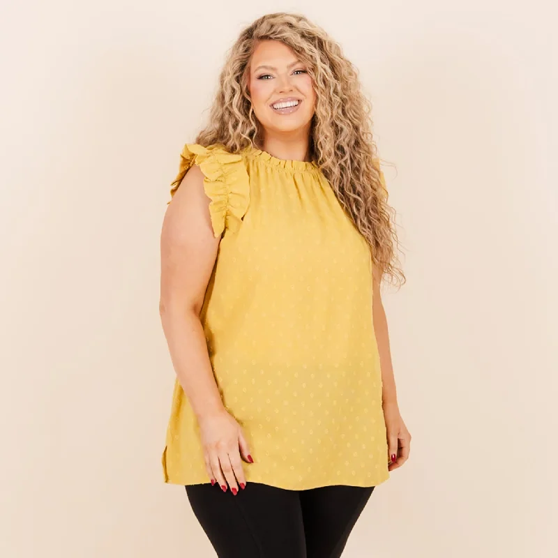 Score Big Savings Today!Sweetie Pie Top, Gold Mustard