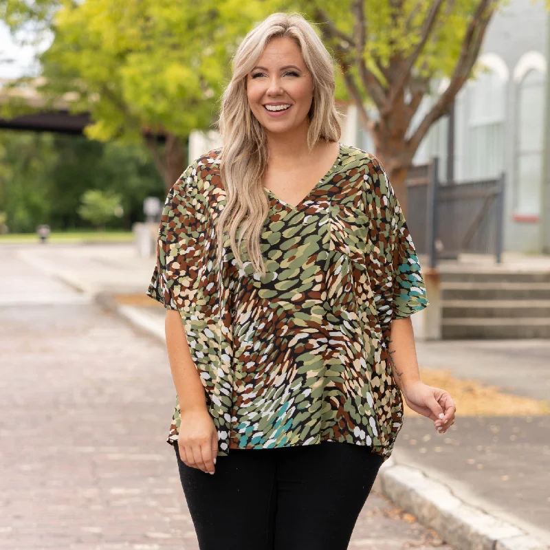 Massive Price Cuts!Take Me Somewhere Top, Olive