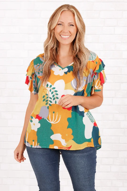 Limited Edition, Limited Price!The Cure For You Top, Mustard