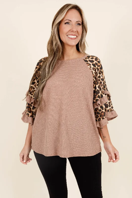 Sale Alert – Get Ready to Shop!Time Heals All Wounds Top, Brown