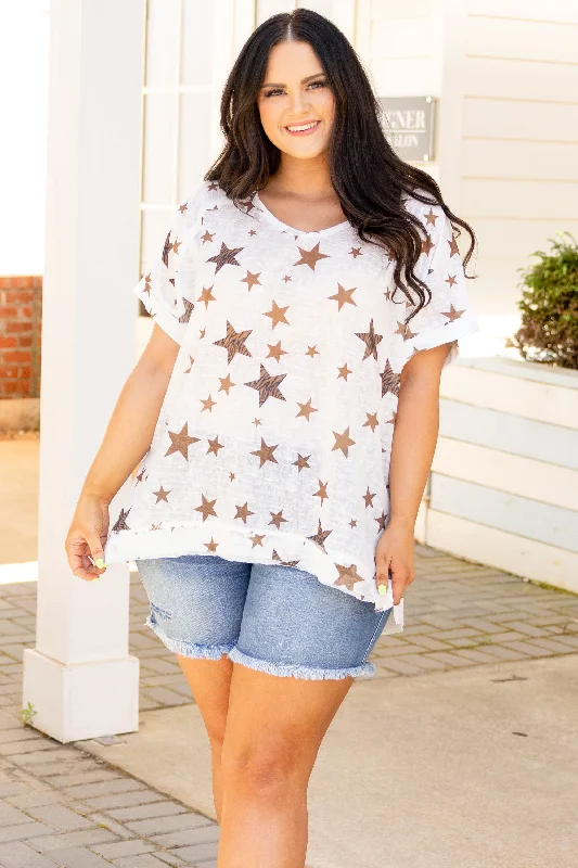Snag the Best Prices Now!To The Stars And Back Top, Off White